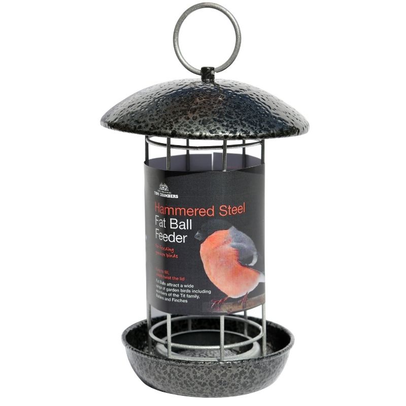 Tom Chambers Hammered Steel Fat Ball Feeder - FBS002