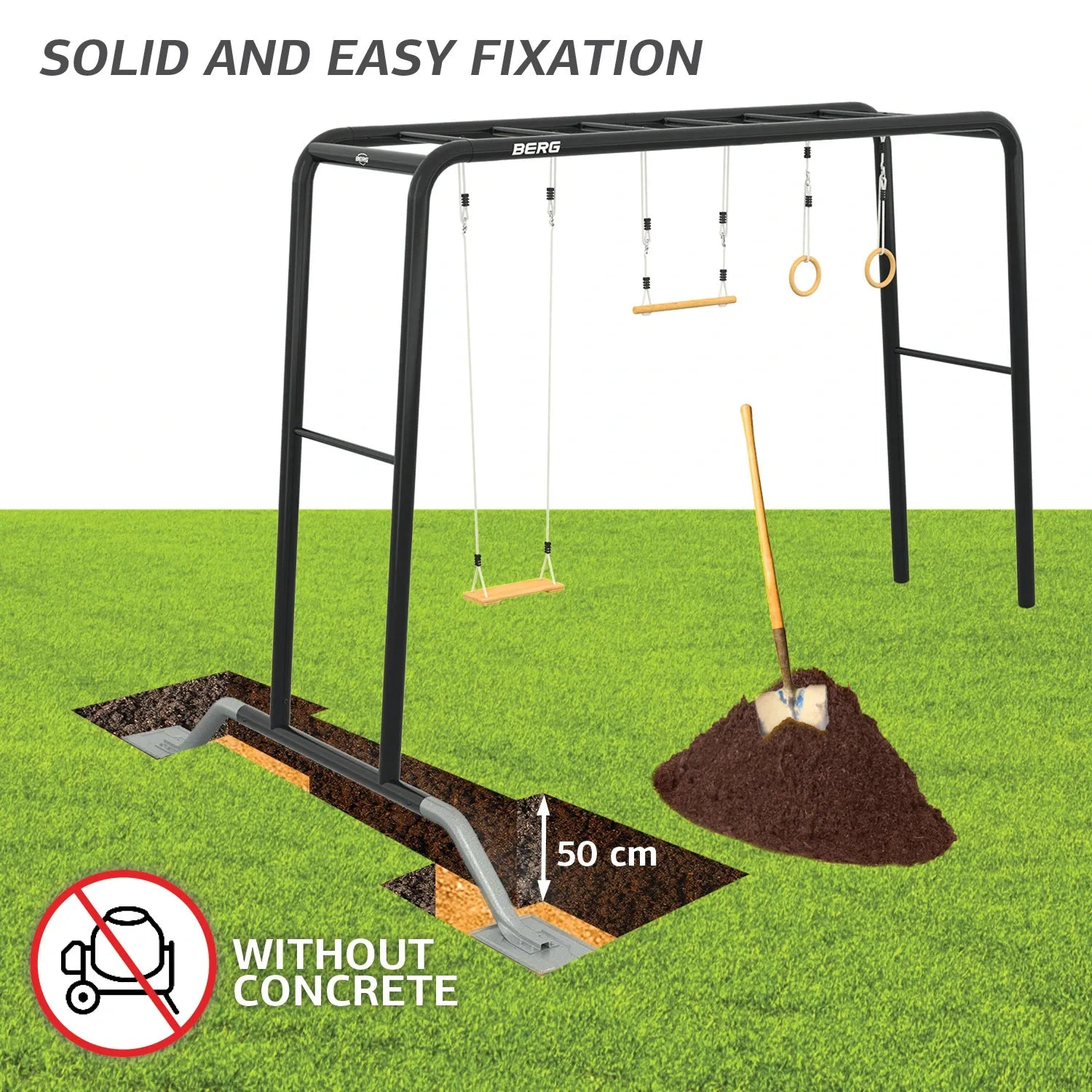 BERG Playbase L - Tumblebar + Ladder (TL)