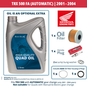 Honda Quad Service Kit - TRX500 Automatic 2001 - 2004