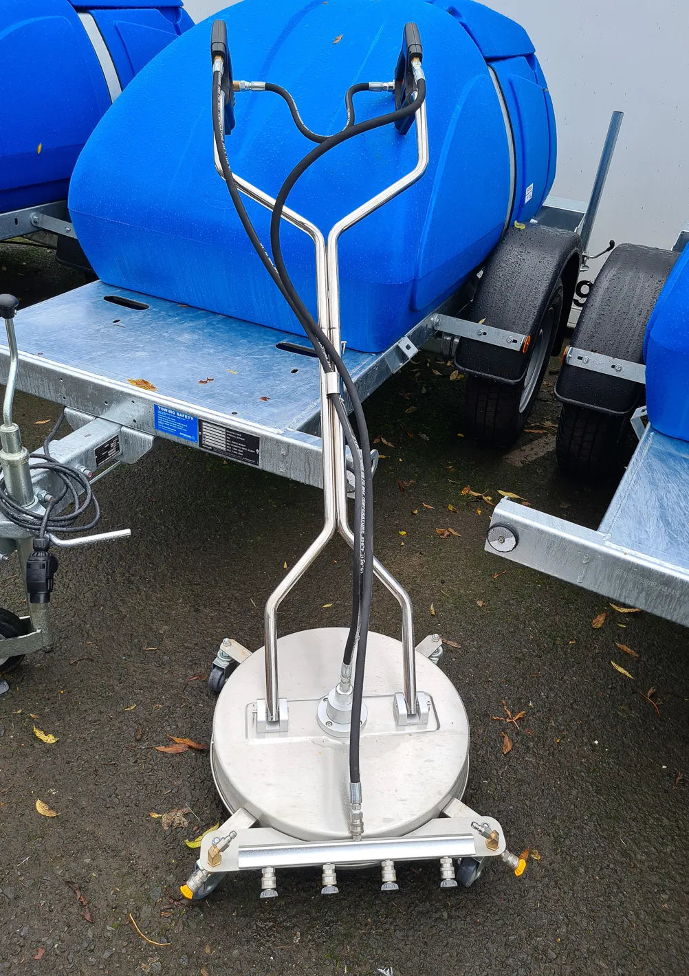 21" Stainless Steel Rotary Surface Cleaner with Spray Attachment