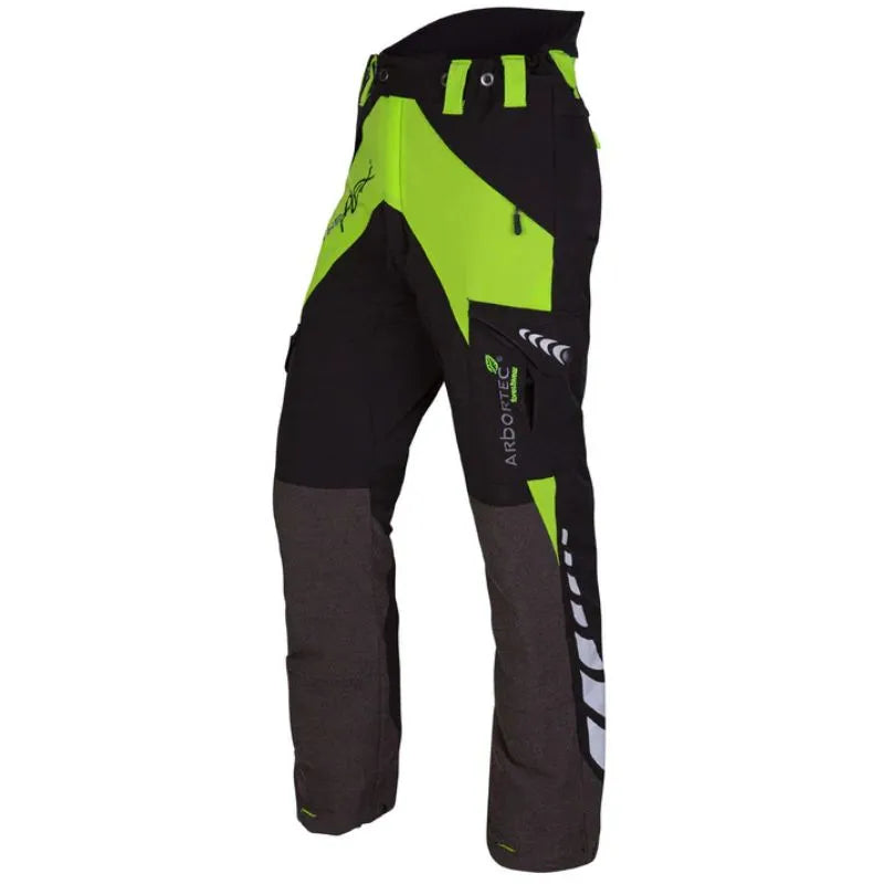 Arbortec Breatheflex Chainsaw Trousers, Class 1 Type A - Lime