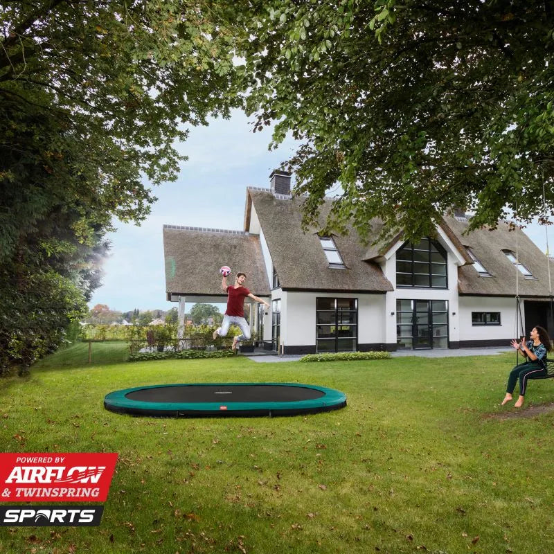 BERG 14ft Favorit 520 x 345 InGround Oval Trampoline