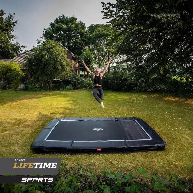 BERG 8.5ft Favorit InGround 280 x 190 Rectangular Trampoline