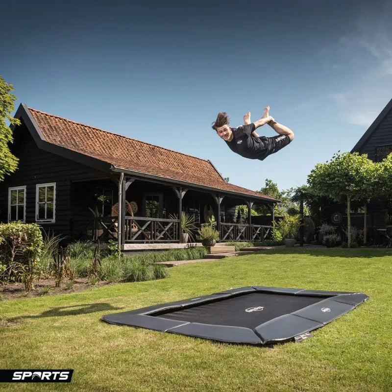 BERG 12ft Champion Flatground 410 Rectangular Trampoline