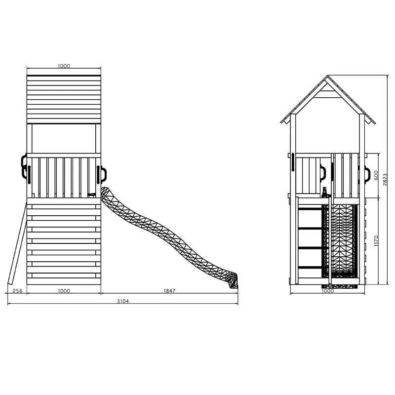 Fungoo Carol No.1 Wooden Climbing Frame