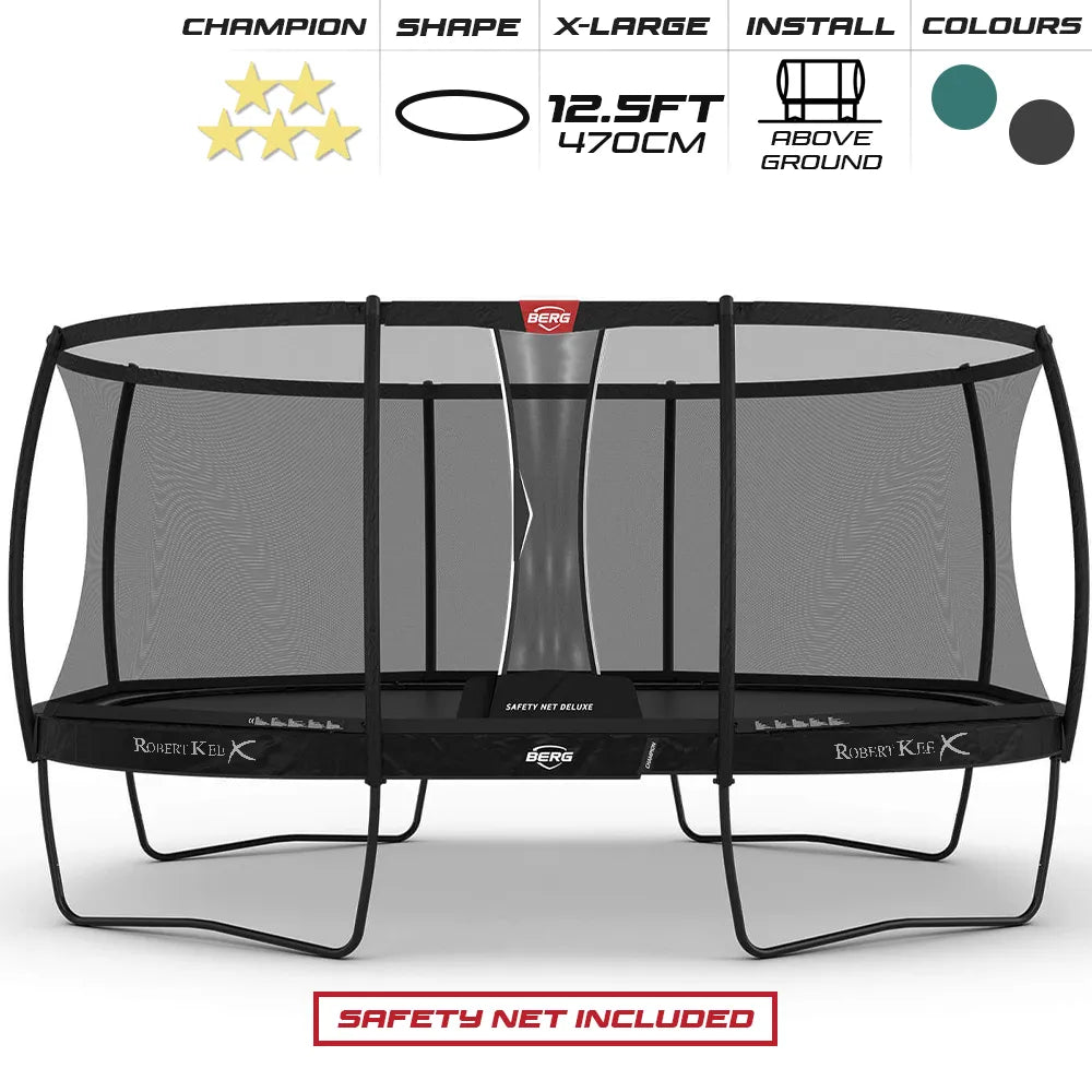 BERG 12.5ft Champion 470 x 310 Oval Trampoline