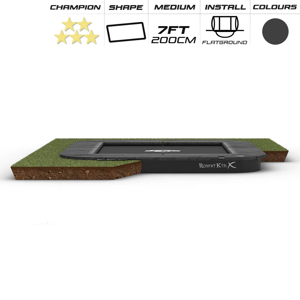 BERG 7ft Champion Flatground 200 Rectangular Trampoline