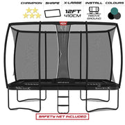 BERG 12ft Champion 410 x 250 Rectangular Trampoline