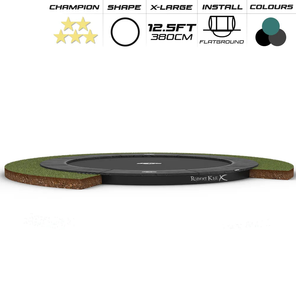 BERG 12.5ft Champion Flatground 380 Round Trampoline