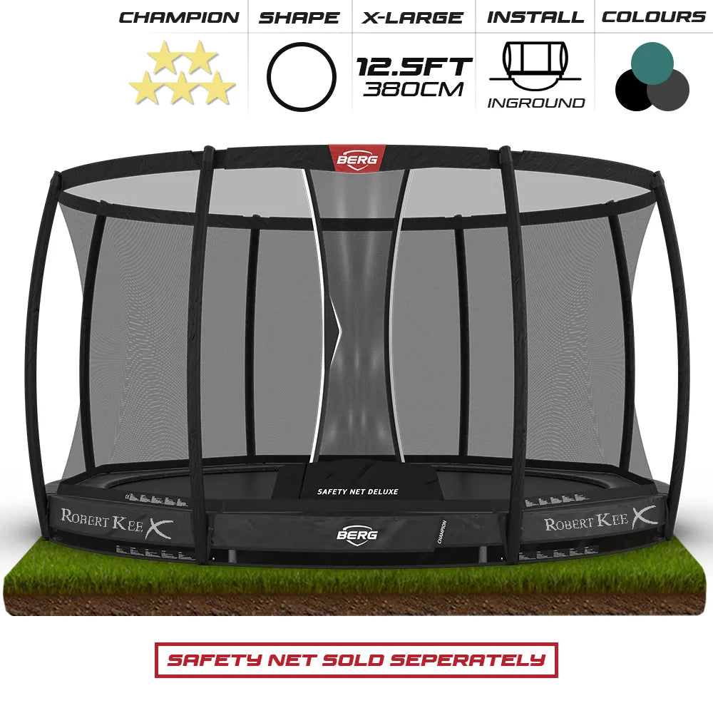 BERG 12.5ft Champion InGround 380 Round Trampoline