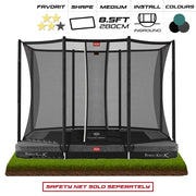 BERG 8.5ft Favorit InGround 280 x 190 Rectangular Trampoline
