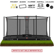 BERG 12ft Favorit InGround 410 x 250 Rectangular Trampoline