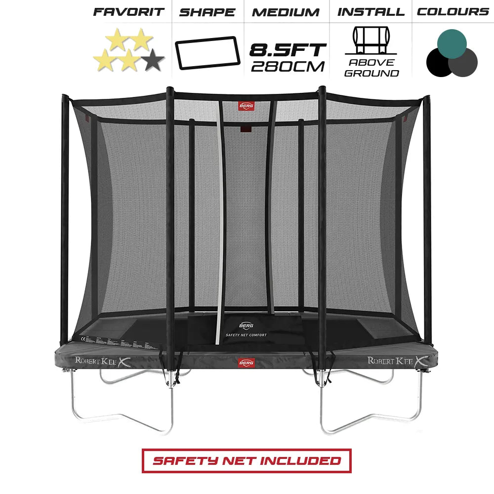 BERG 8.5ft Favorit 280 x 190 Rectangular Trampoline