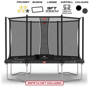BERG 9ft Favorit 330 x 220 Rectangular Trampoline