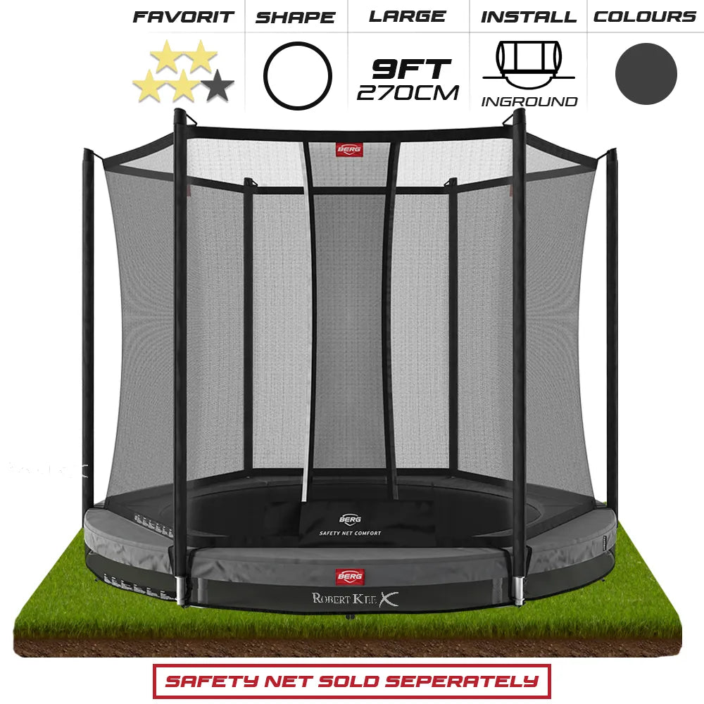 BERG 9ft Favorit InGround 270 Round Trampoline