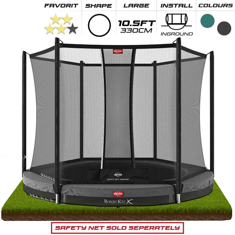 BERG 10.5ft Favorit InGround 330 Round Trampoline