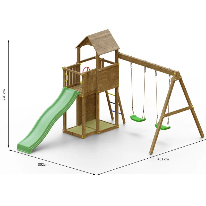 Fungoo Boomer Wooden Climbing Frame