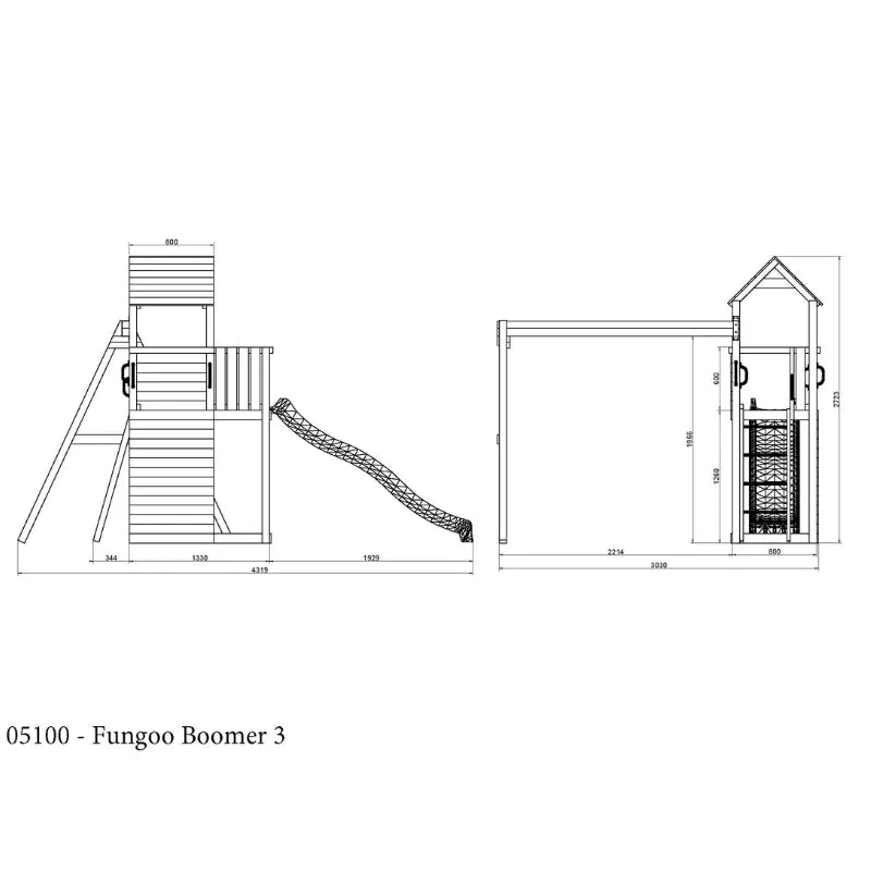 Fungoo Boomer Wooden Climbing Frame