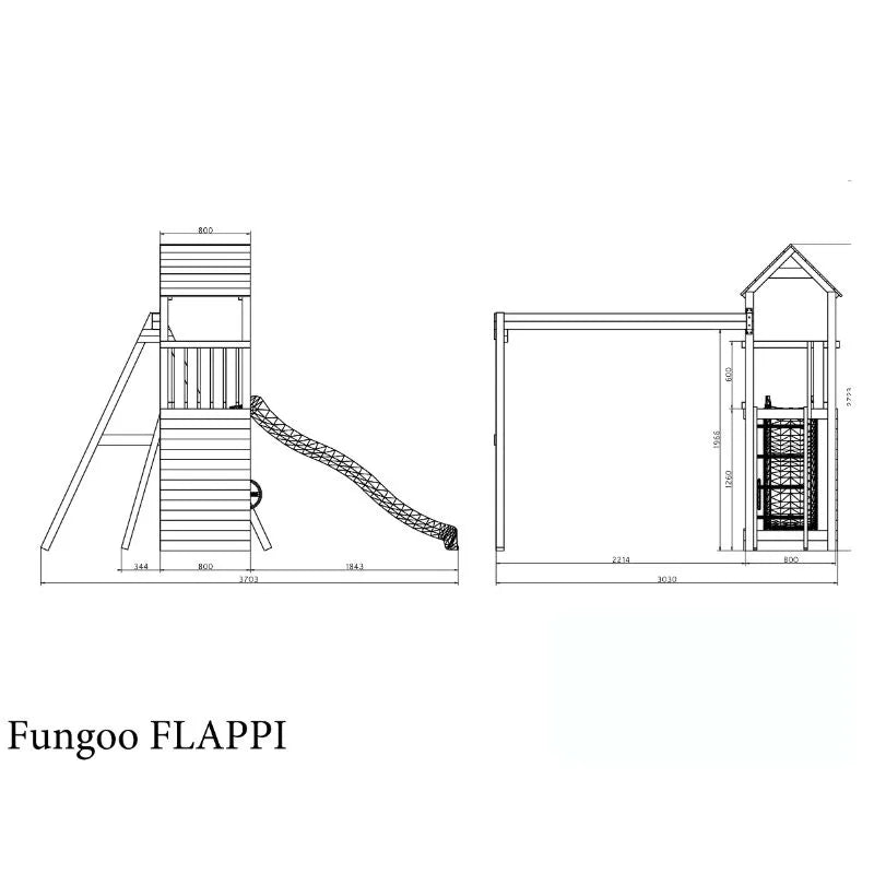 Fungoo Flappi Wooden Climbing Frame