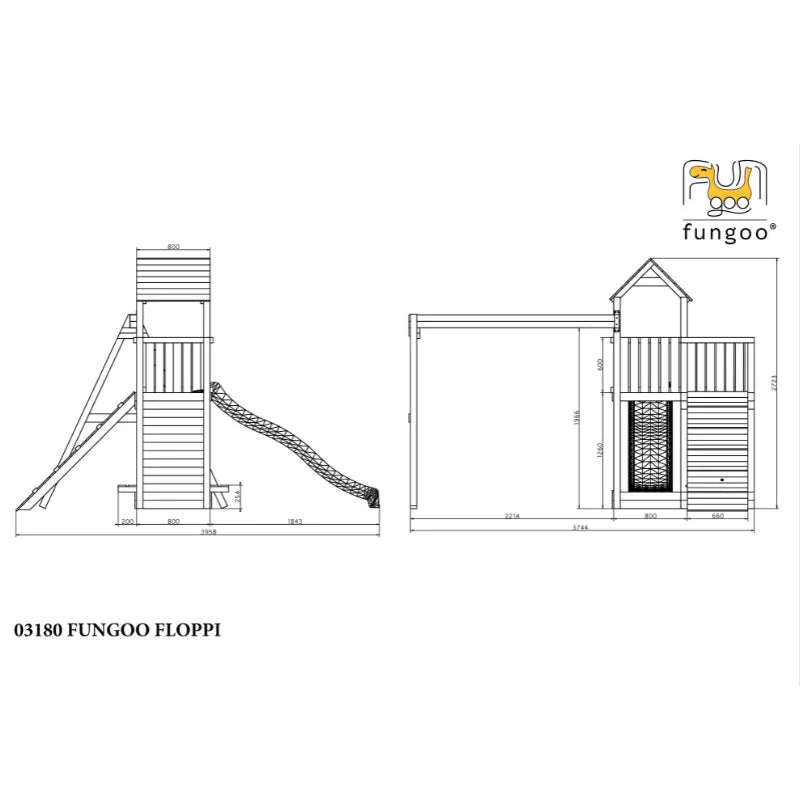 Fungoo Floppi Wooden Climbing Frame