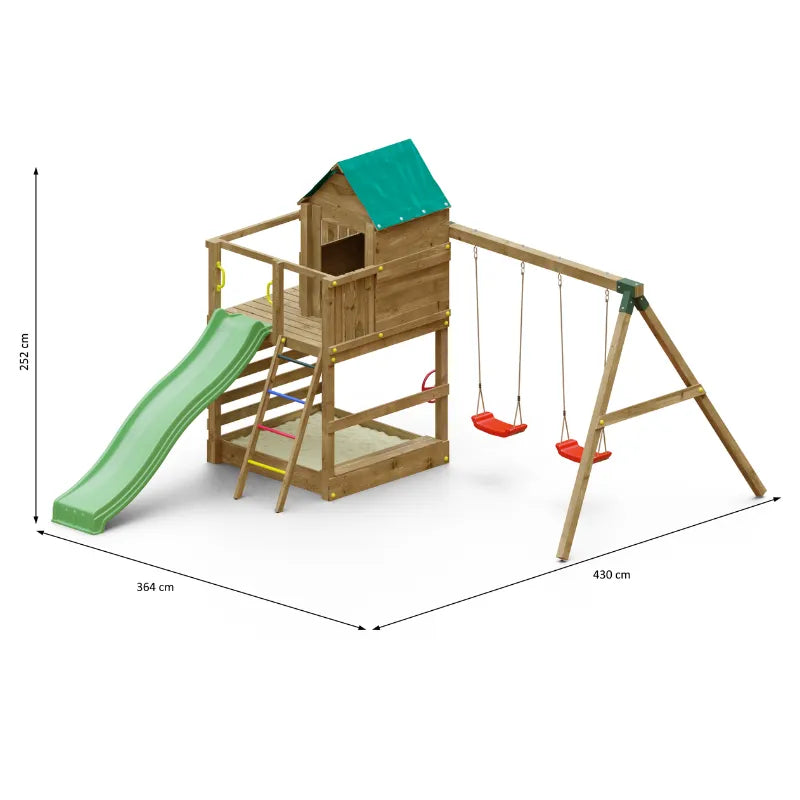 Fungoo Jarcas Wooden Climbing Frame