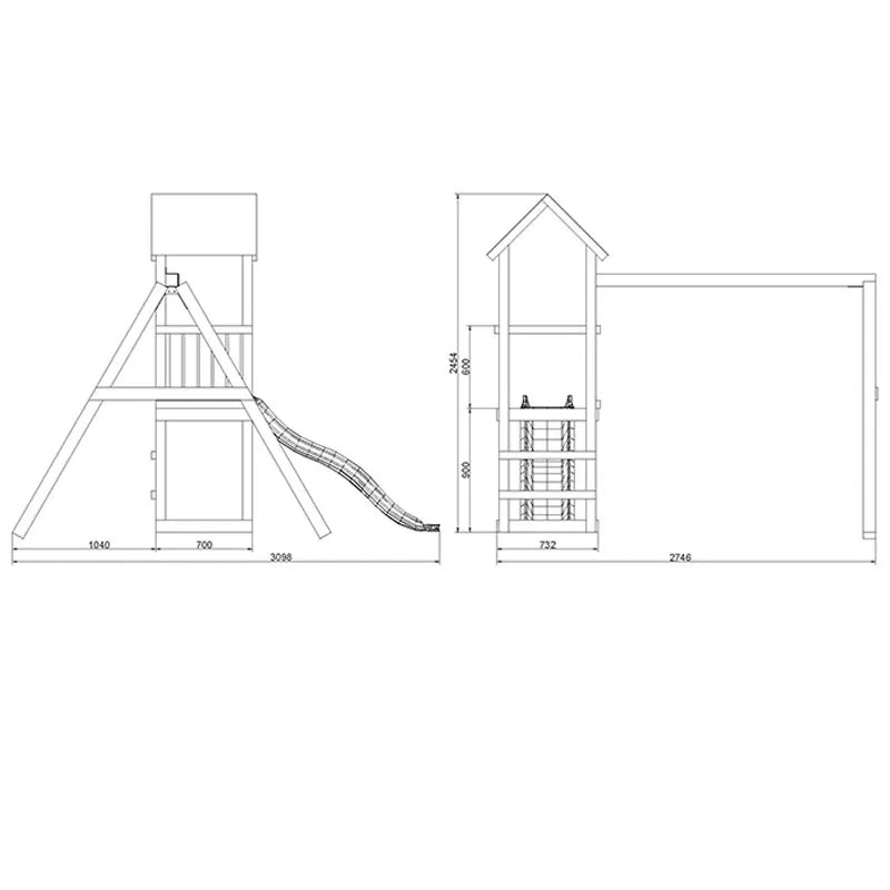 Fungoo Lucas Wooden Climbing Frame