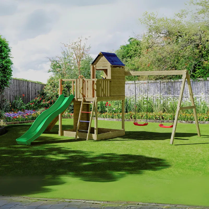 Fungoo Treehouse Wooden Climbing Frame