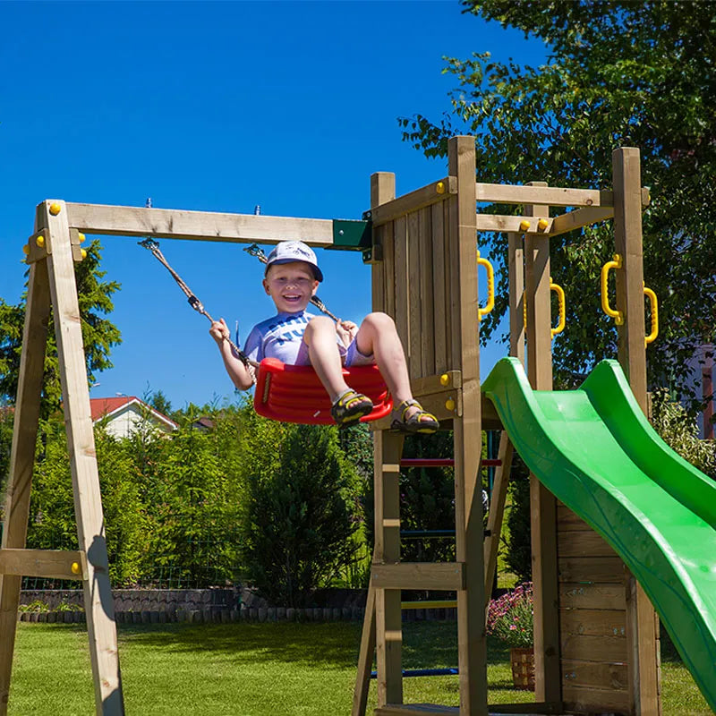 Fungoo Funny No.3 Climbing Frame - With Sandbox and Swing
