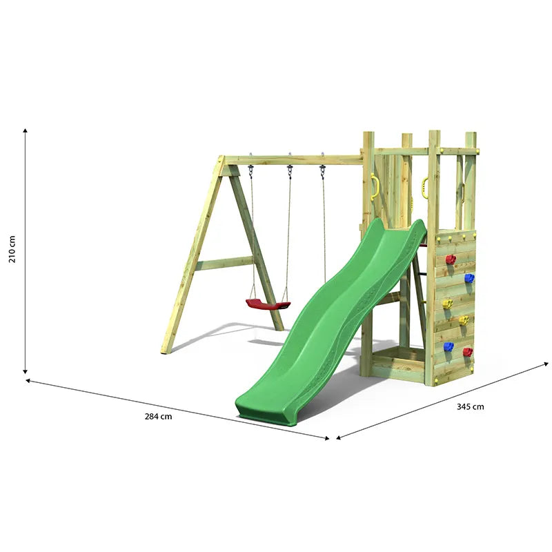 Fungoo Funny No.3 Climbing Frame - With Dual Swings