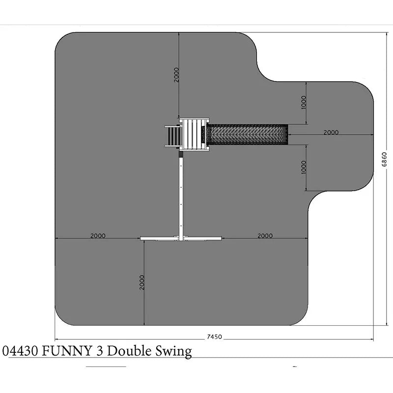 Fungoo Funny No.3 Climbing Frame - With Dual Swings