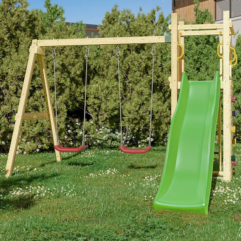 Fungoo Funny No.3 Climbing Frame - With Dual Swings