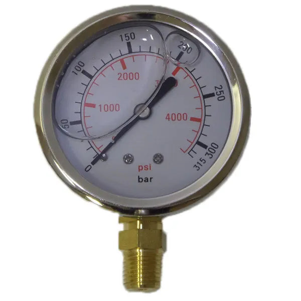 High Pressure Gauge 0-310 Bar