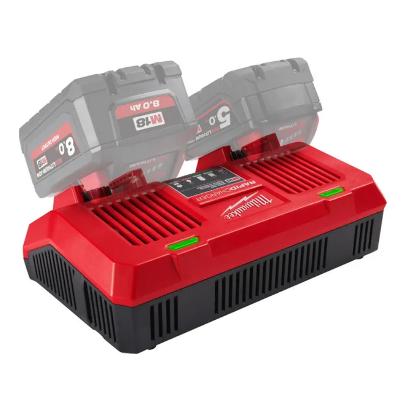 Milwaukee M18 Dual Bay Rapid Charger - M18DFC