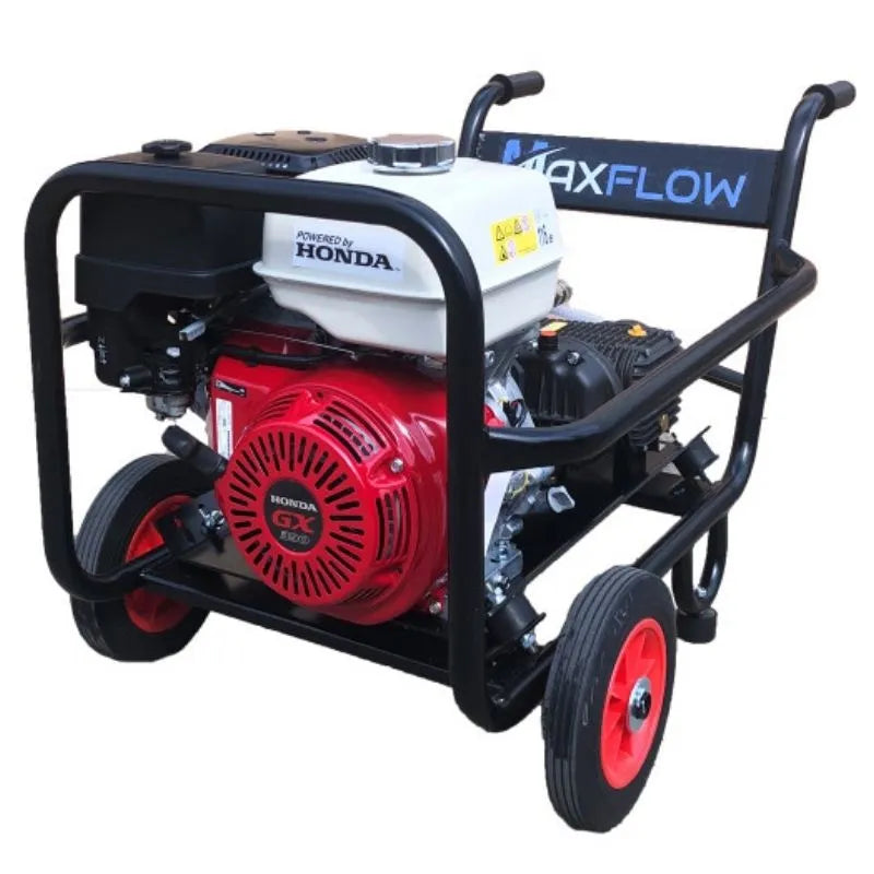 Maxflow Honda GX390 Gearbox Drive Pressure Washer - Trolley Frame