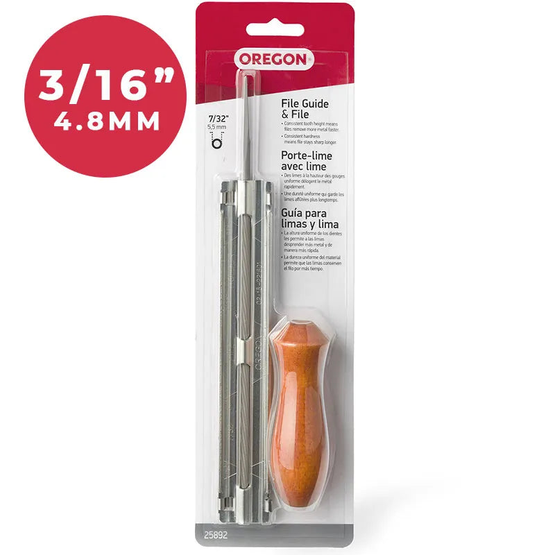 Oregon 3/16" Chainsaw Filing Guide and File