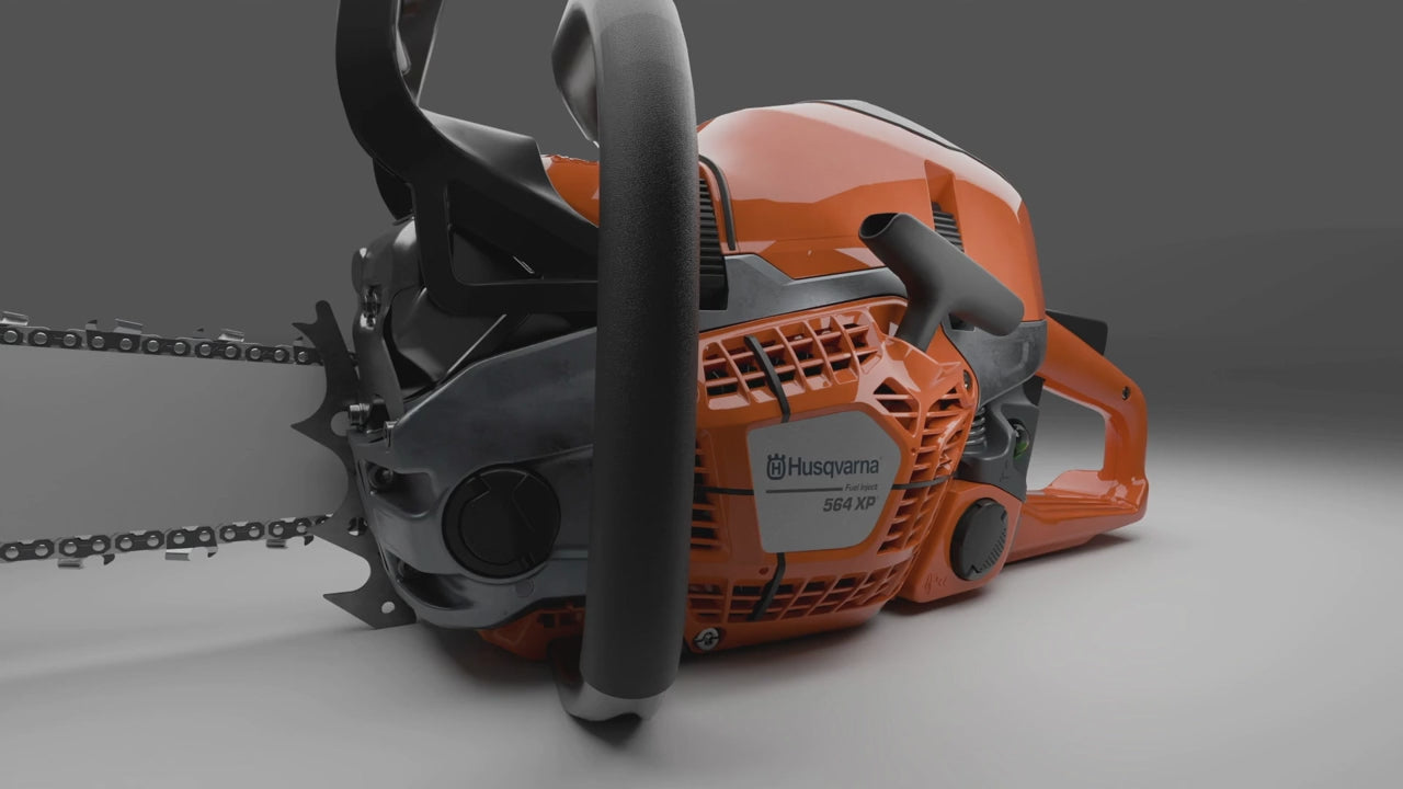 Load video: Husqvarna 564 XP Fuel Inject Chainsaw