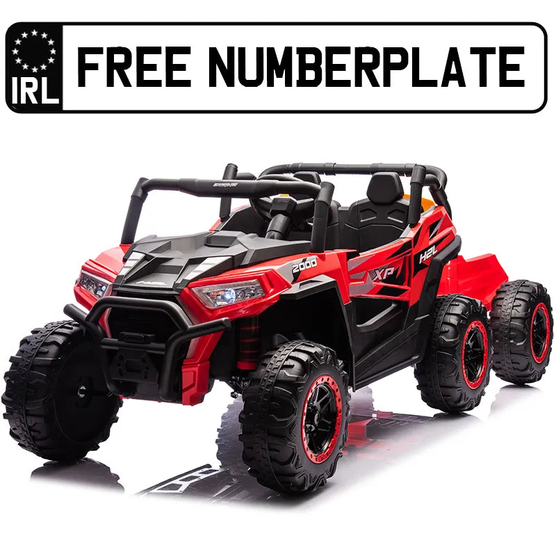 RedLine XP 4x4 24V Kids Electric Ride-On Buggy with Trailer