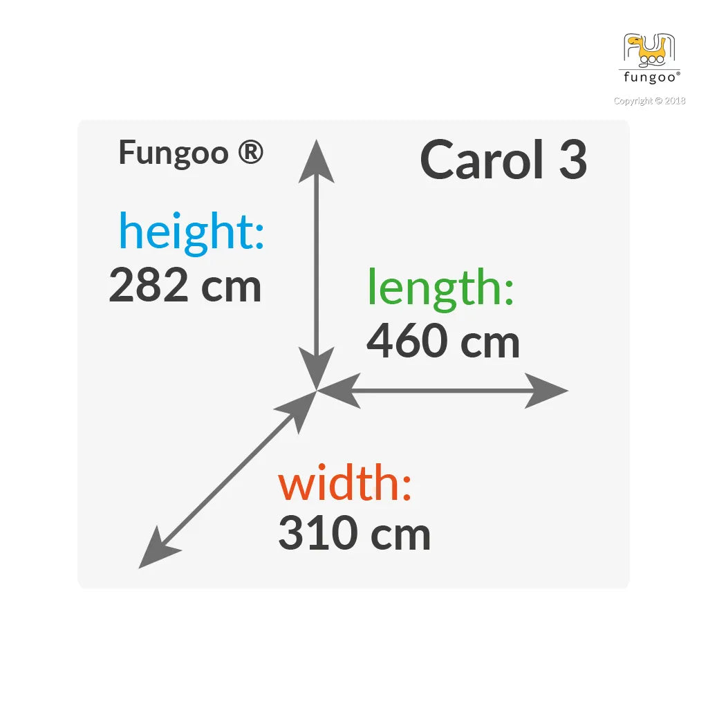 Fungoo Carol No.3 Wooden Climbing Frame