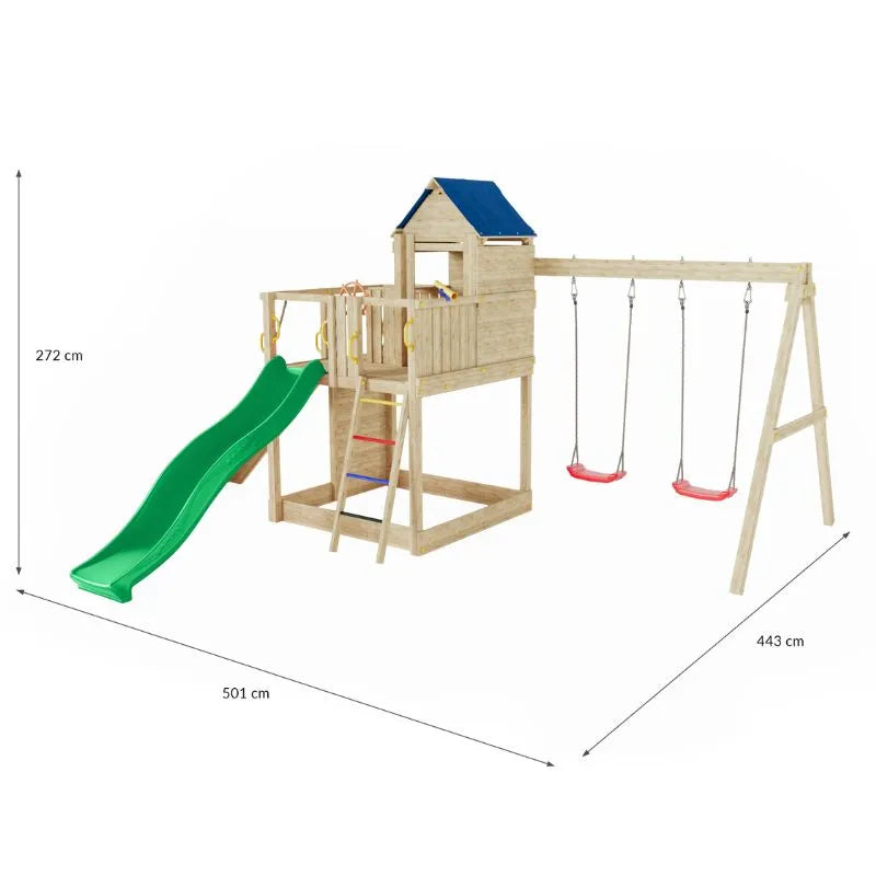 Fungoo Treehouse Wooden Climbing Frame
