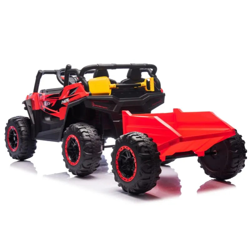RedLine XP 4x4 24V Kids Electric Ride-On Buggy with Trailer