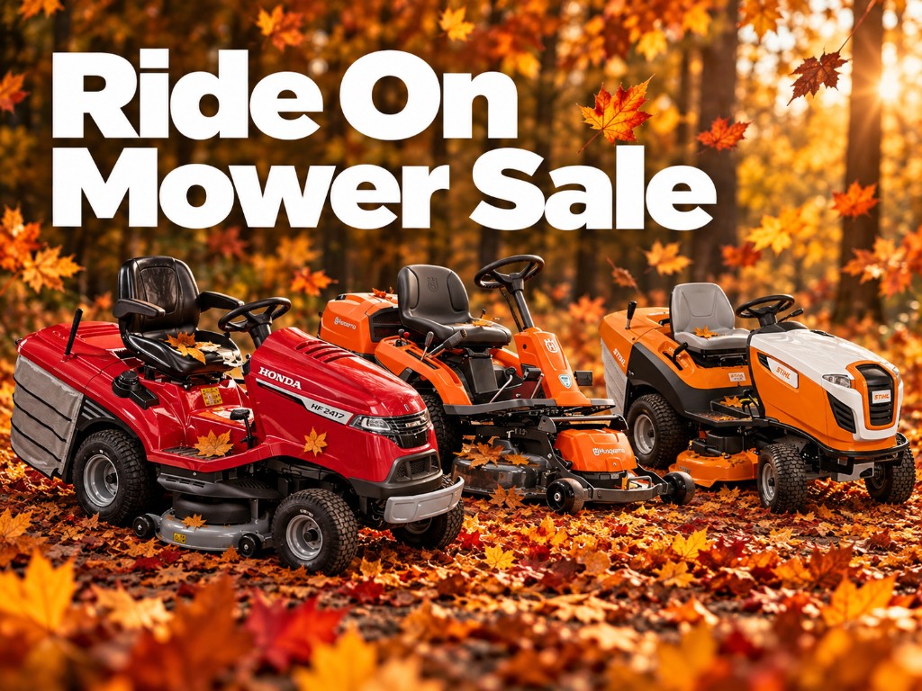 Ride on mower sale