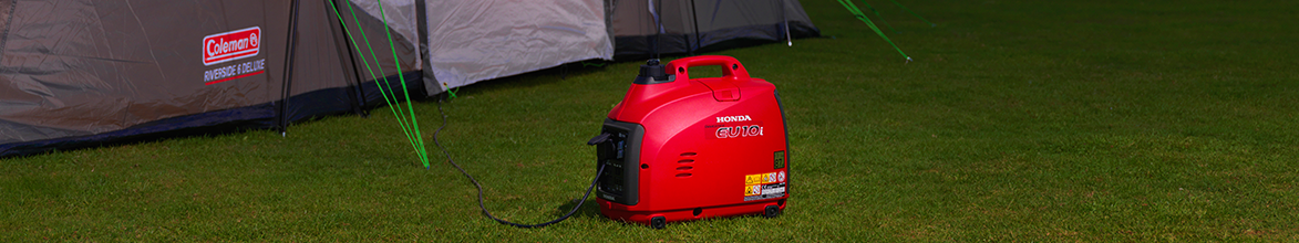 Honda EU10i Generator at camping site