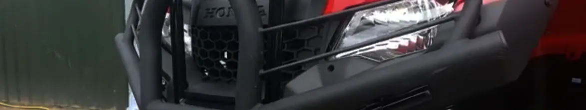 Honda Quad with bags on racks