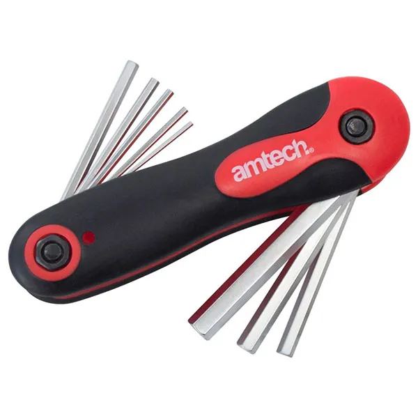 AmTech 8 Piece Folding Hex Key Set 