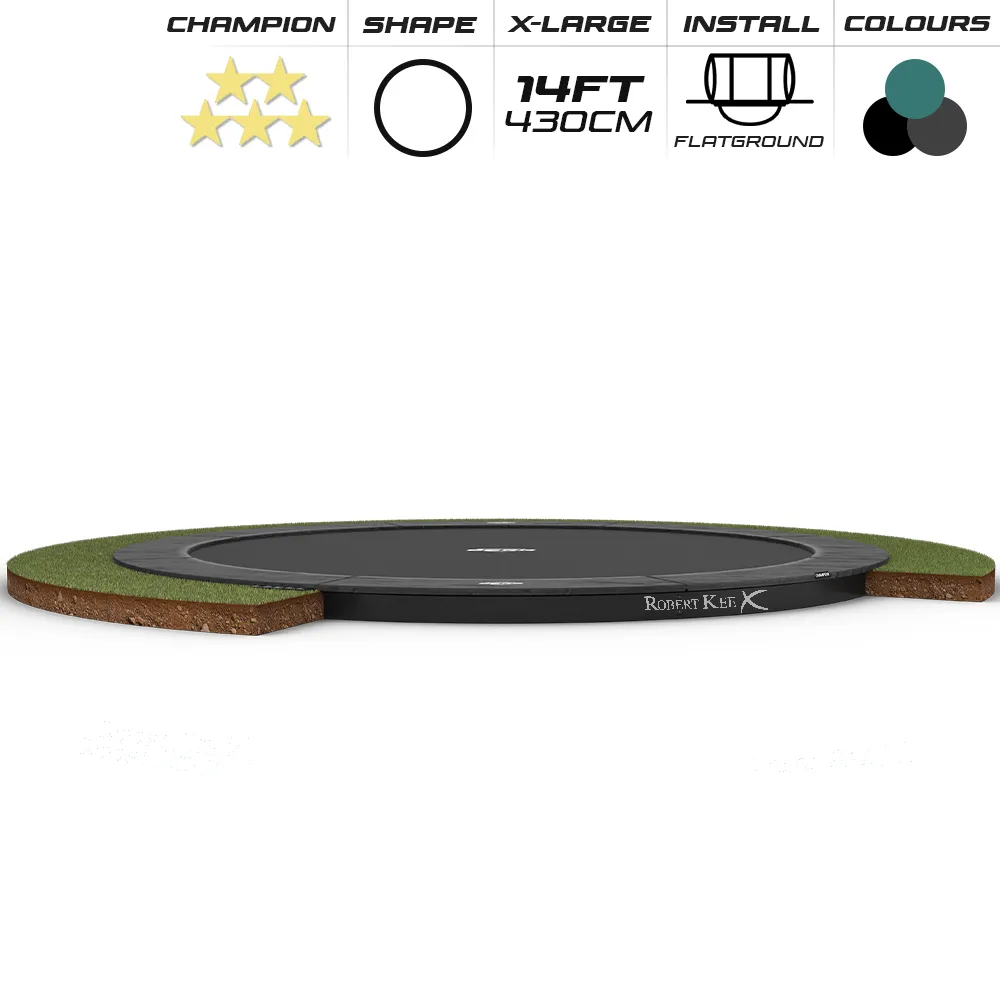 BERG 14ft Champion Flatground 430 Round Trampoline 