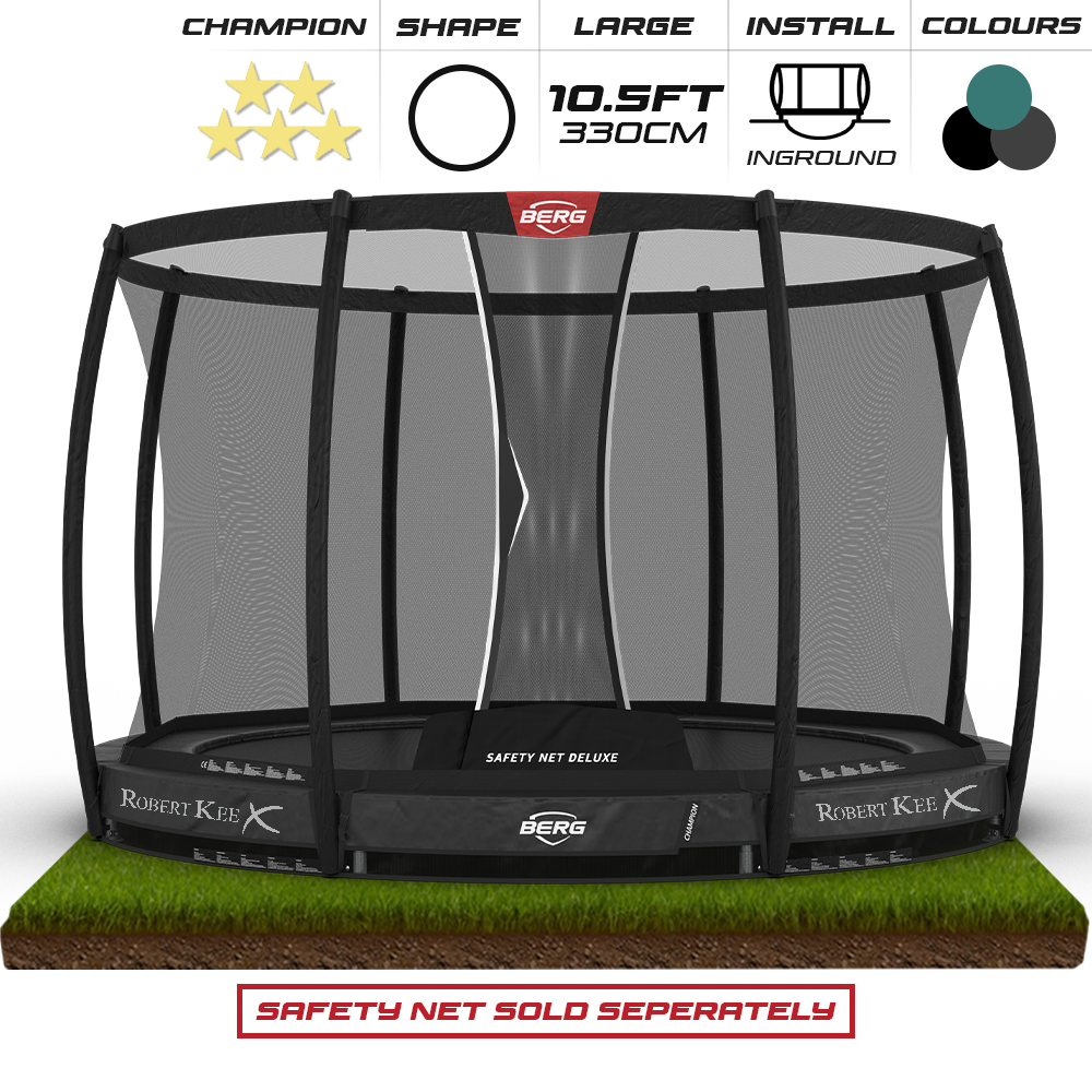 BERG 10.5ft Champion InGround 330 Round Trampoline  