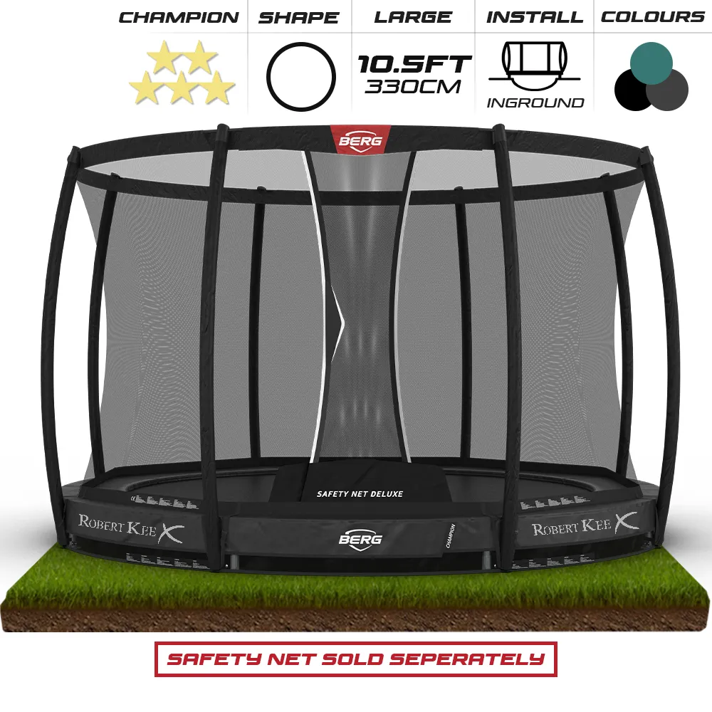 BERG 10.5ft Champion InGround 330 Round Trampoline