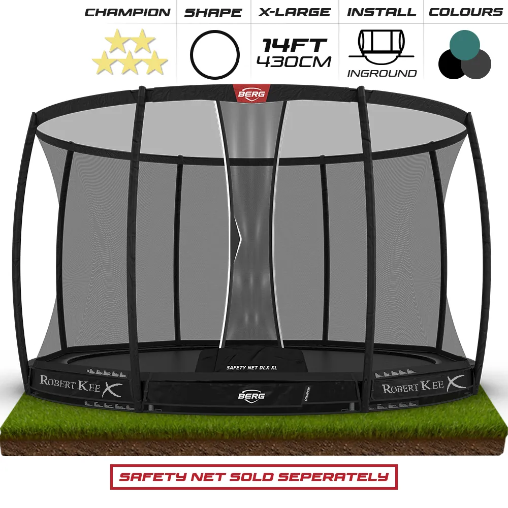 BERG 14ft Champion InGround 430 Round Trampoline 