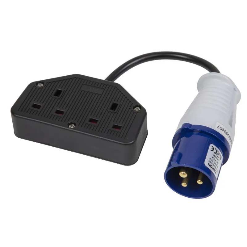 Double Fly Leads 16 AMP to 13 AMP 