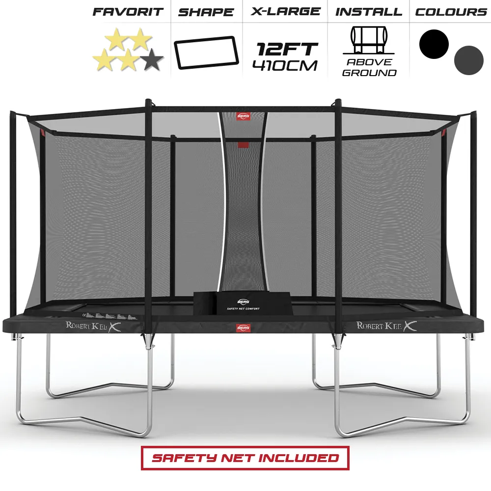 BERG 12ft Favorit 410 x 250 Rectangular Trampoline  